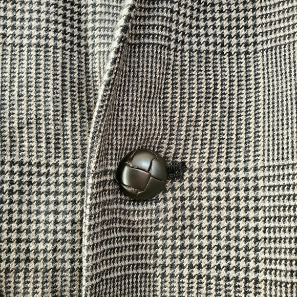 KENNETH COLE Plaid Military Blazer - Picture 3 of 9